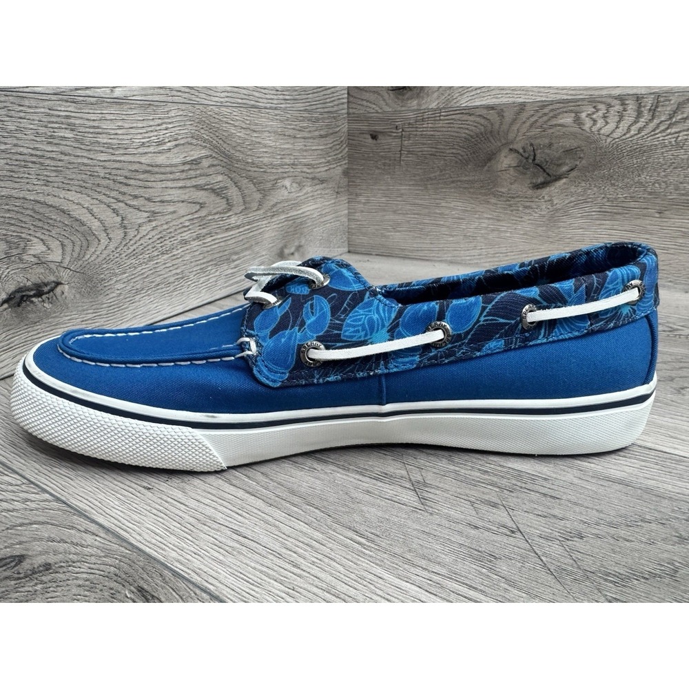 Sperry Bahama II Resort Boat Shoes Mens 9 Blue Slip Ons Summer Vacation - Picture 9 of 11